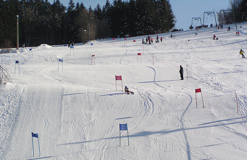 Skirennen im Bayerischen Wald